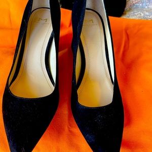Marc Fisher black suede pumps